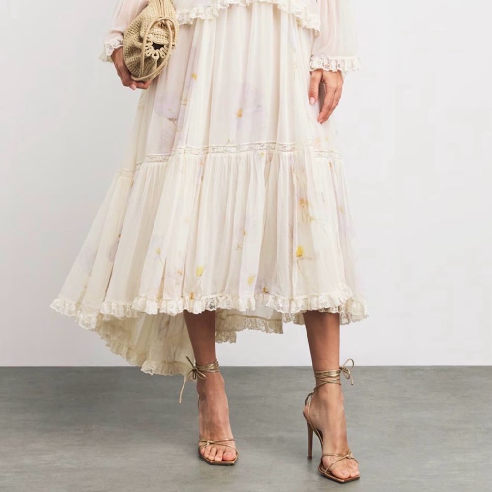 Zimmermann Memento Peplum Flutter Dress - Picture 2 of 7